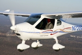 Inflight pilots side close -up